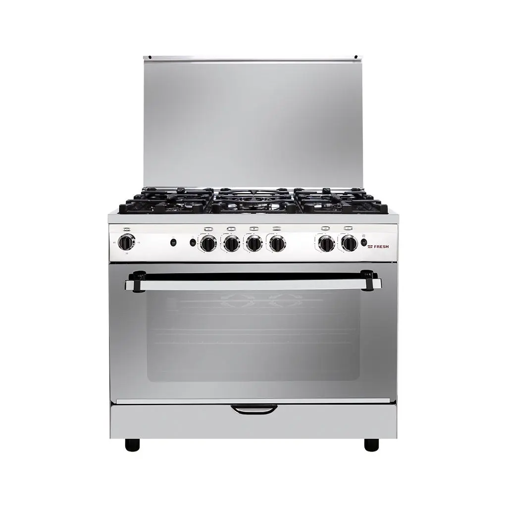 Fresh High Cast Gas Cooker 5Sh 60*90 Stainless - Fan 50001780