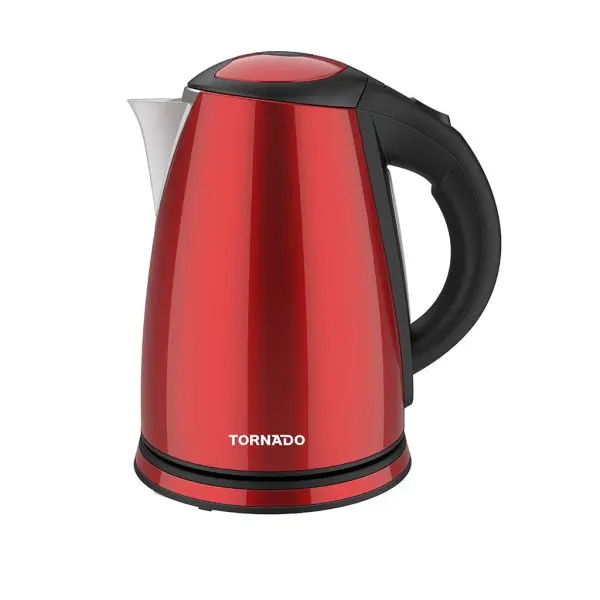 غلايه تورنيدو 1.8 لتر استانلس احمر