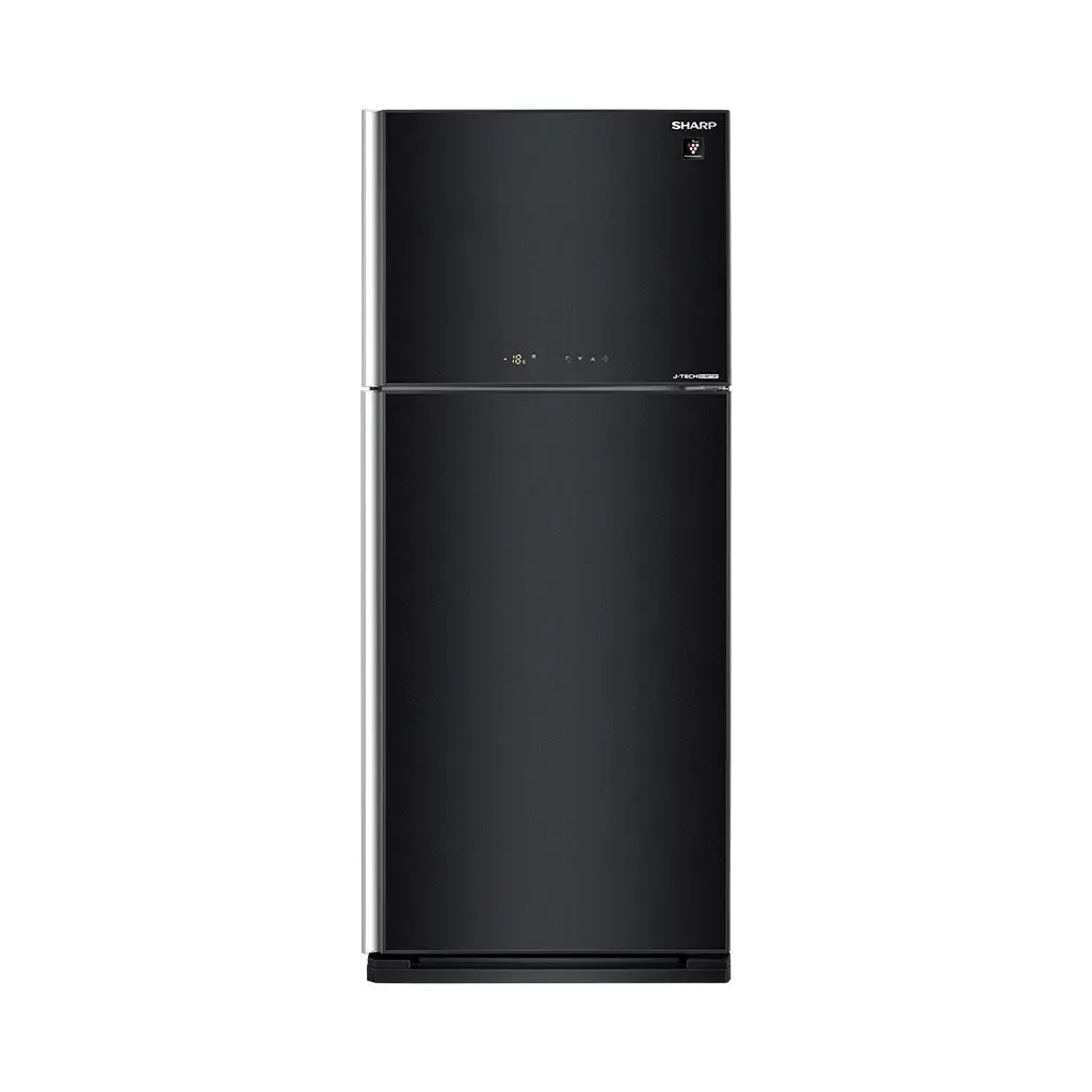 ثلاجه شارب انفرتر نوفروست باب زجاجى اسود 450 لتر أسود SJ-GV58G-BK 