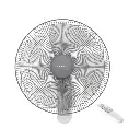 مروحه تورنيدو حائط 16 بوصه ريموت موديل 30