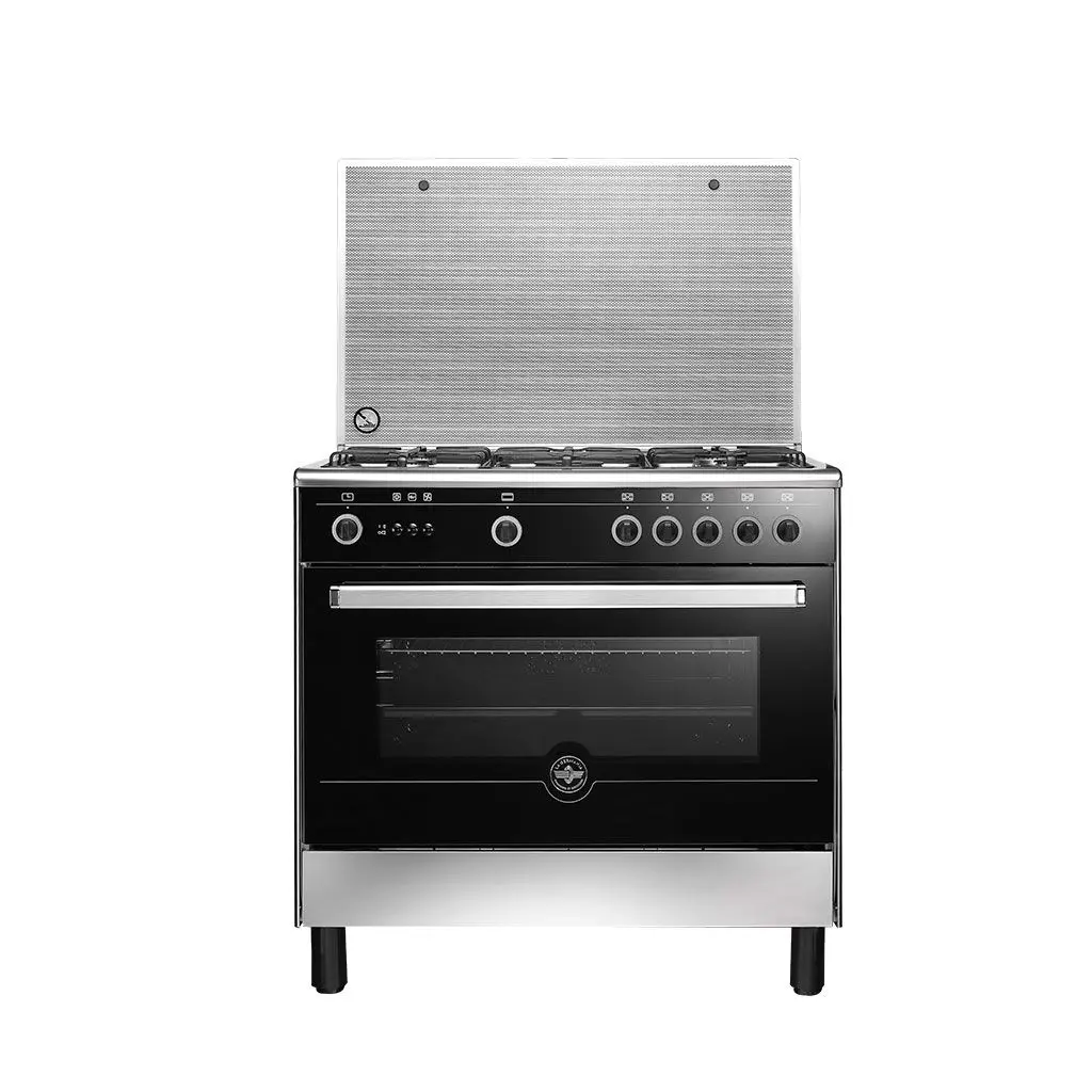 LA GERMANIA Cooker 90 x 60 - 5 Gas Burners Stainless x Black 9M10GRB1X4AWW