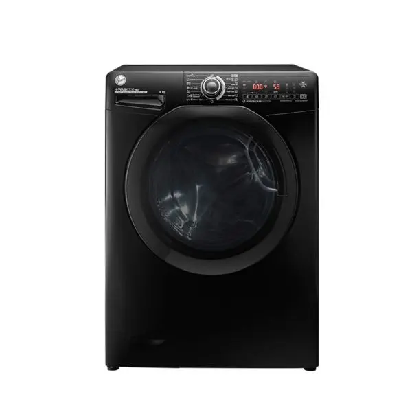 Hoover 8 kg Fully Automatic Washing Machine, Inverter Motor, Black