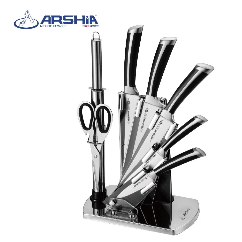 8-piece knife set with a stand, Lux