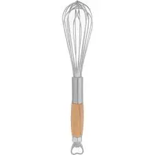 مضرب بيض بيد خشب لوكس وسط