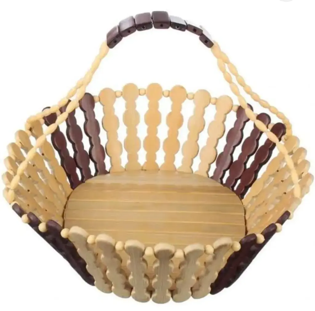 Round bread with a big hand