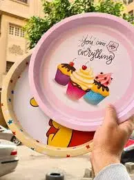 صينية صاج مطبوعه 31.5 سم 