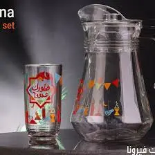 طقم شربات فيرونيا مطبوع 7ق