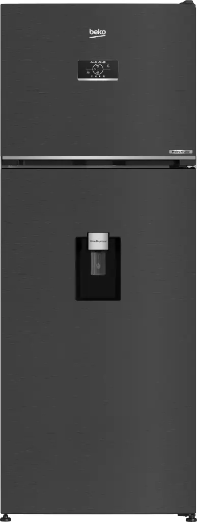 ثلاجه بيكو 2 باب 500 لتر  صافي 477 لتر نوفروست - ديجيتال - تاتش انفرتر - استانلس غامق - ديسبنسر - B3RDNE500LXBR