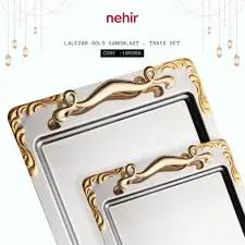 طقم صوانى نهير تركى lalezar gold