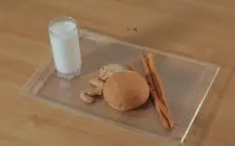 Small rectangular acrylic tray in the shape of wood