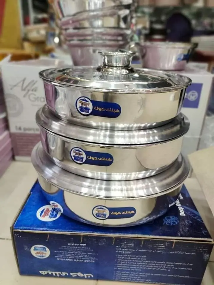 Lux 3-piece oven tray set with lid