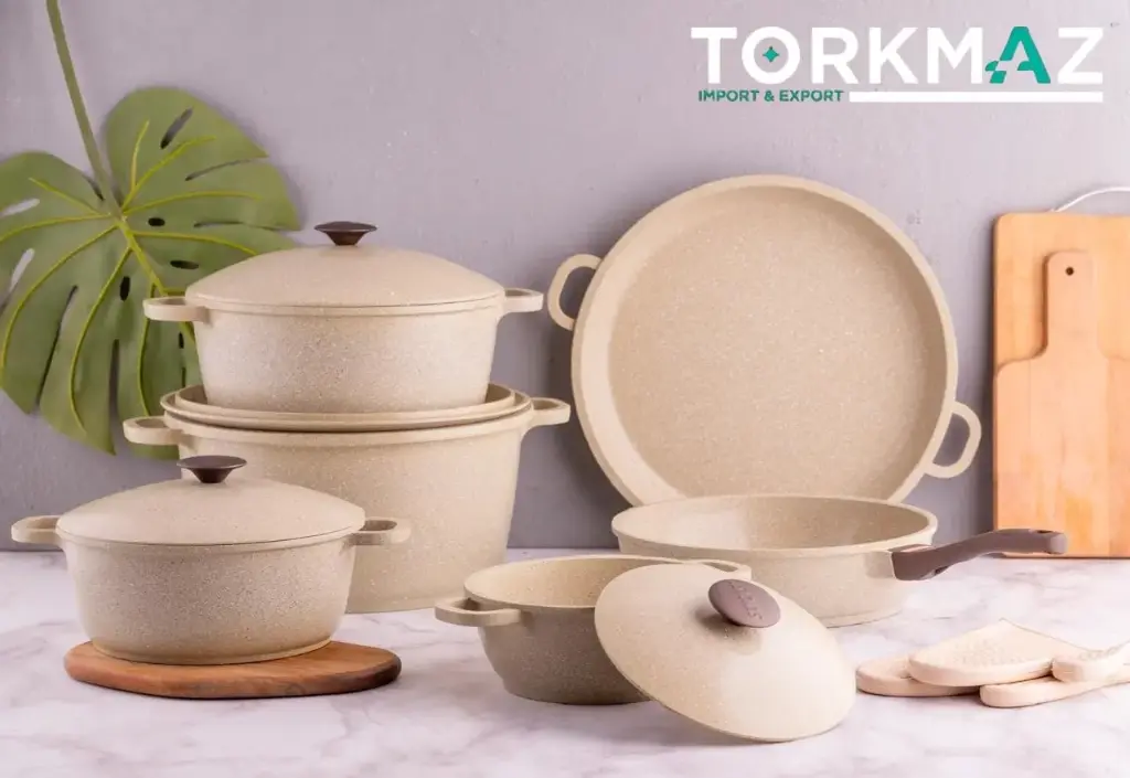 12-piece granite die-cast cookware set