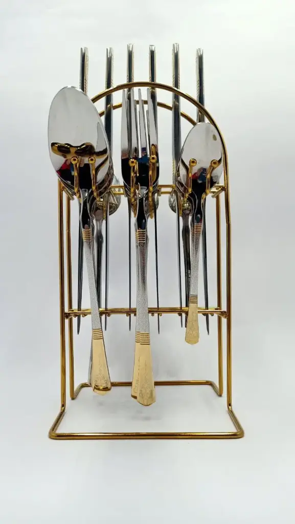 طقم معالق استاند قولد بيد ليزر 24 ق 13866