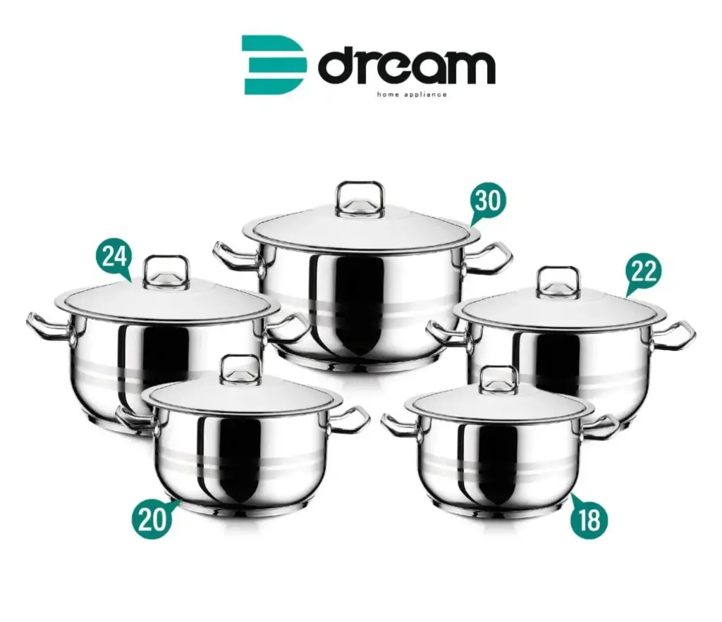 طقم استيل 10ق حله 30 / 2800