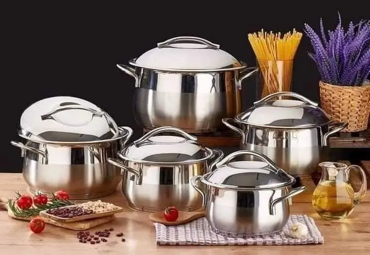 Bonasera stainless steel cooking set, 30-piece cookware set