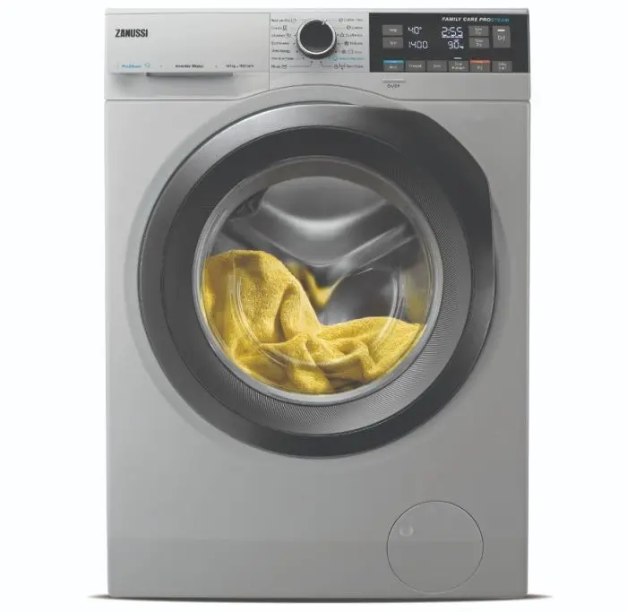 غساله زانوسى اتوماتيك 10 ك فضي باب اسود - مجف 6 كيلو- انفرتر ZW8F11683NS