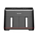 قلايه شارب هوائية بدون زيت طهي مزدوج 1800 وات 8 لتر شاشة لمس إلكترونية زجاجية استانلس KF-DF80RT-EK2