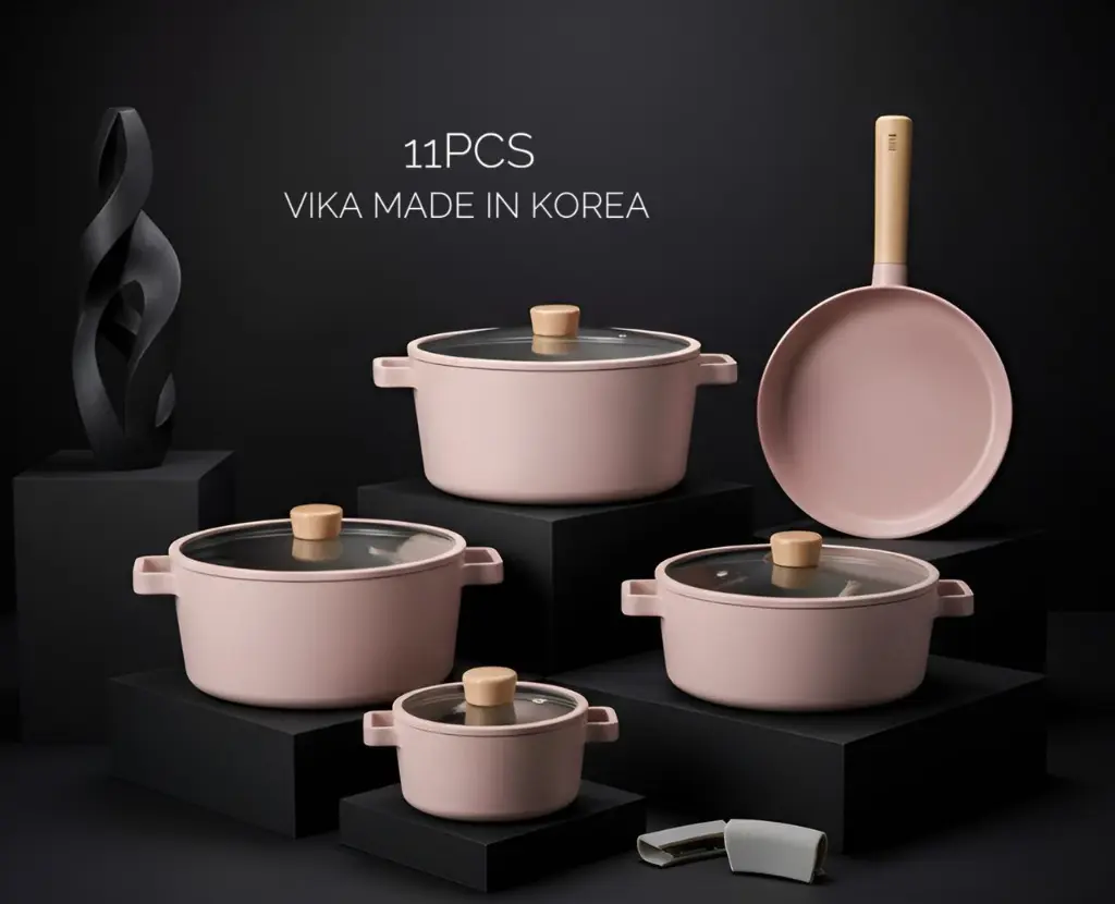 طقم جرانيت نيو فلام 11ق غطاء بيركس 6000