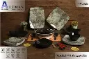 طقم ميلامين مربع لوكس 38ق 3250