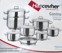 طقم حله استيل 14ق 32 بخار 8000 