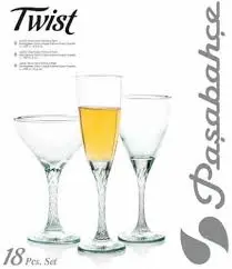 طقم كاس تركى تويست 18ق
