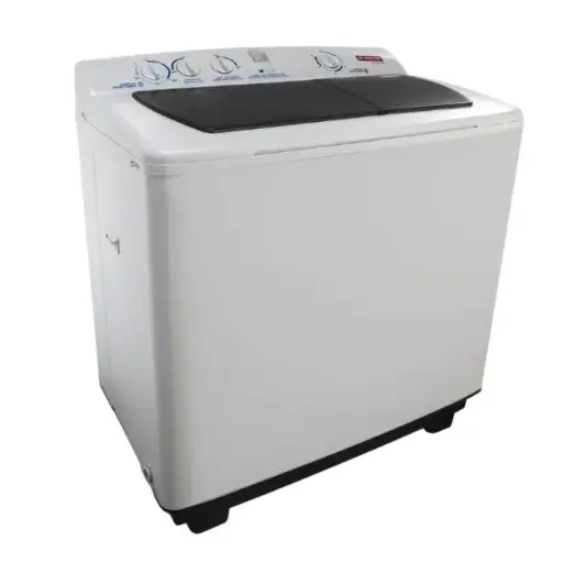 [1073_] Fresh half tub washing machine, 12 kg, stainless steel drum