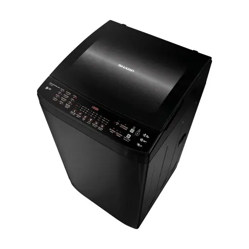 [ES-TD13GBKP] غساله شارب فوق أوتوماتيك 13 كجم ، DDM انفرتر ، طلمبة ، أسود 