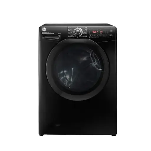[H3WS38TAMF7B-ELA] Hoover 8 kg Fully Automatic Washing Machine, Inverter Motor, Black