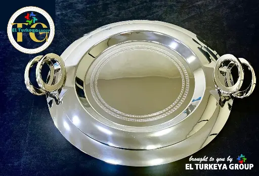 [18395] Steel tray serving 2 s. 118/1200