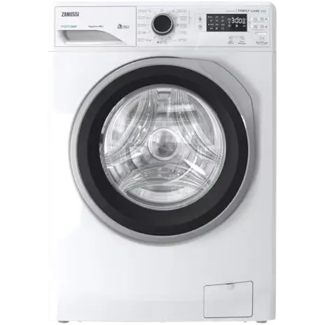 [18479_ZWF6240WS5] غساله زانوسى فول اوتوماتيك 6ك ديجيتال ابيض باب اسود بإطار فضى ZWF6240WS5