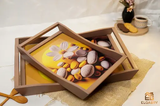 [20053_223520053010] طقم صوانى خشب 2 ق -  3D 