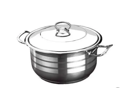 [20353_223520353010] Turkish stainless steel viveled pot, size 36