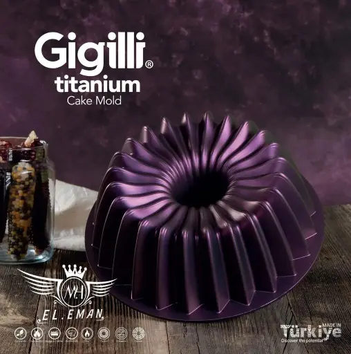 [20415_223520415010] بريوش كيك تيتانيوم جرانيت مدور