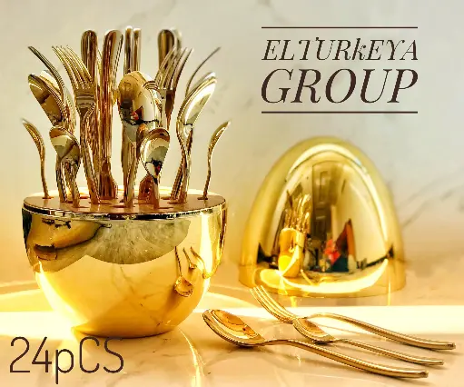 [20748_223520748010] 24-piece stainless steel egg spoon set, 8 mm