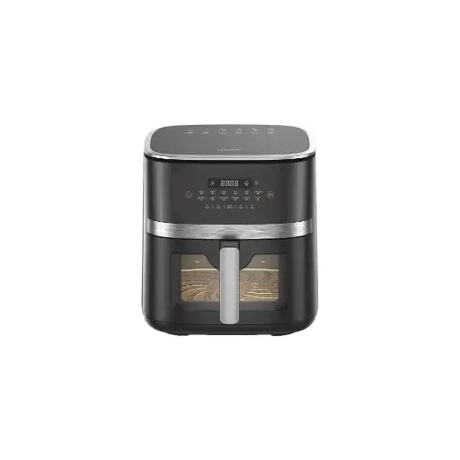 [AF-075SD] قلايه بلاك اند وايت 7.5لتر مربعه ديجيتال