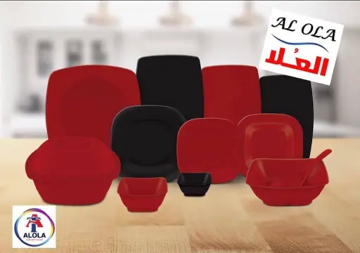 [1701072] طقم ميلامين 38ق مربع ماليزى 4350