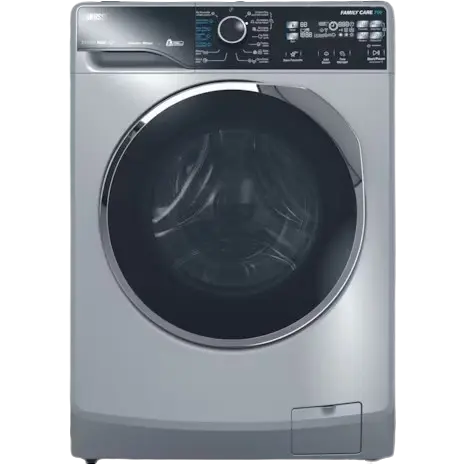 [419 ZWF8221SL7] غساله زانوسى 8 كيلو تحميل امامى سيتم ماكس فضى باب اسود بالعدسه باطار كروم انفرتر موتور ZWF8221SL7