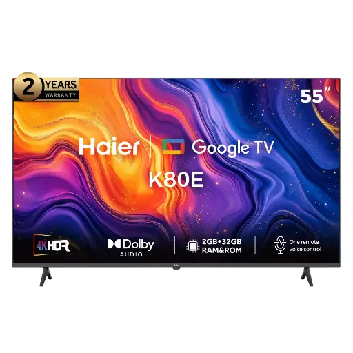 [H55K85GUX] شاشه هاير 55 بوصه سمارت 4k