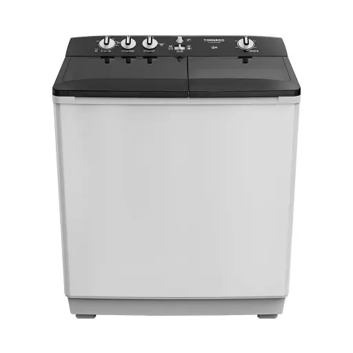 [TVH-HM07TP(WK)] TORNADO Washing Machine Half Auto 7 Kg Pump White x Black TVH-HM07TP(WK)